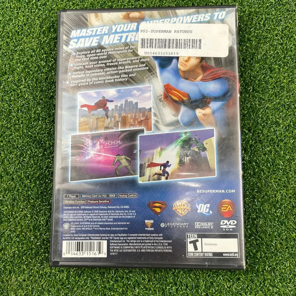 Superman Returns (Sony PlayStation 2, 2006) no Manual Tested